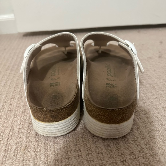 Birkenstock Gizeh Flex Platform Birko-Flor White Womens 38 - Picture 10 of 14